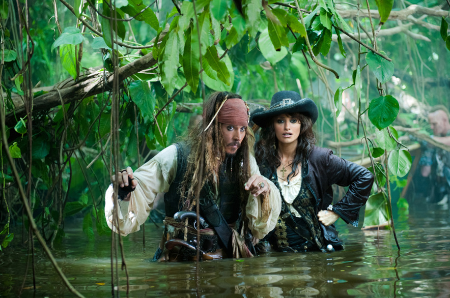 Johnny Depp und Penélope Cruz. Johnny Depp und Penélope Cruz.